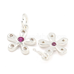 Покрытие стойки латунь микропаве прозрачные кубические циркониевые подвески&nbsp;KK-F089-07S