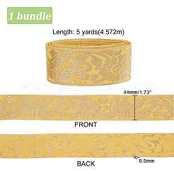 Ruban de polyester brodé de style ethnique de 5 mètre&nbsp;OCOR-PH0002-27