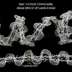 Кружевная отделка из полиэстера для штор&nbsp;OCOR-K007-10A-01