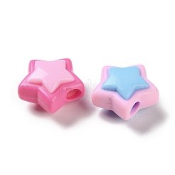 Двухцветные непрозрачные акриловые бусины&nbsp;SACR-I005-08A