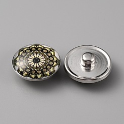 Schmuck-Legierung Druckknöpfen&nbsp;BUTT-WH0020-16D