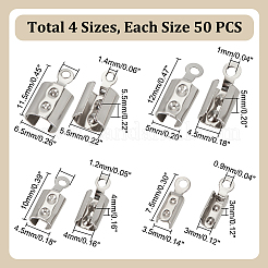 4 sachet de 4 styles d'emembouts à sertir pliables en acier inoxydable 304&nbsp;FIND-GA0003-93