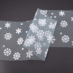 Cintas de malla decorativa de copo de nieve&nbsp;OCOR-P010-G12