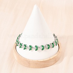 Теннисные браслеты из платиновой латуни с микропаве из кубических цирконий&nbsp;BJEW-B160-09P