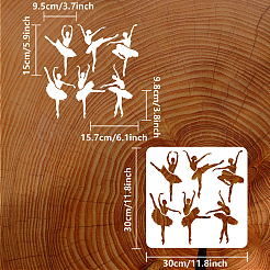 Stencil per pittura da disegno per animali domestici&nbsp;DIY-WH0391-0560
