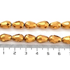 Стеклянные бусины с гальваническим покрытием &nbsp;EGLA-D017-12x8mm-3