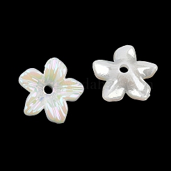 Bouchon de perle en acrylique opaque plaqué UV&nbsp;OACR-K001-40