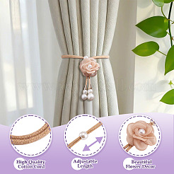 Raffhalter aus Stoffblume&nbsp;AJEW-TAC0038-38B