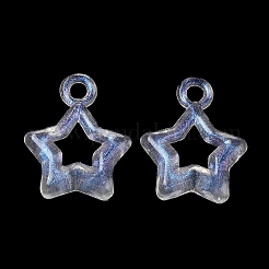 Прозрачный акрил с блестящими подвесками&nbsp;X1-OACR-C016-22