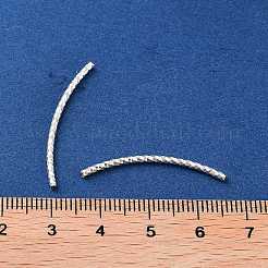 925 изогнутая трубчатая бусина из стерлингового серебра&nbsp;STER-H112-07A