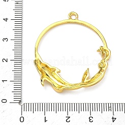 Anhänger aus Legierung mit offener Rückseite und Meeresmotiv&nbsp;PALLOY-F321-03D-G