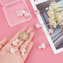 10шт подвески из натурального розового кварца&nbsp;G-UN0001-18A