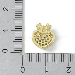 Покрытие стойки латунь микропаве прозрачные кубические циркониевые бусины&nbsp;KK-A220-09G