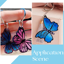 30шт прозрачные акриловые подвески&nbsp;OACR-SC0002-30B