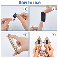 6 комплект из 6-х видов эластичной искусственной кожи со стразами для шнурков&nbsp;FIND-FH0009-42