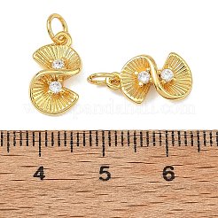 Messing micro pave klar zirkonia charme&nbsp;KK-F941-24G