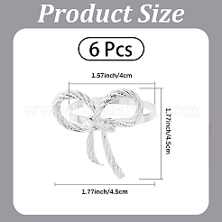 Бант железные кольца для салфеток&nbsp;DIY-WH20007-680S