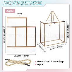 20 boîte cadeau transparente en plastique pour animaux de compagnie&nbsp;AJEW-BC0009-80A