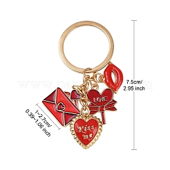 Брелок ко дню святого валентина из сплава и эмали&nbsp;KEYC-YW00185-01