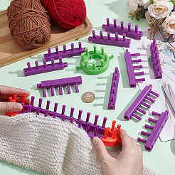 Telar de plástico para tejer&nbsp;DIY-WH0899-957