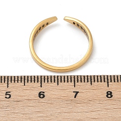 Offene Manschettenringe aus Edelstahl 304&nbsp;LS-RJEW-S629-10G-B