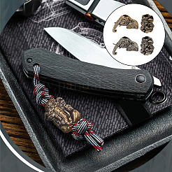 4 шт. 4 стиля латунные бусины EDC европейские&nbsp;FIND-NB0005-02