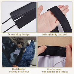 Fascia tergisudore in poliestere&nbsp;DIY-WH0632-92B