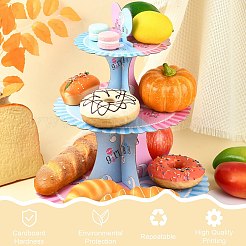 3-ярусная подставка для бумажных тортов&nbsp;AJEW-CJ0001-52