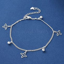 Браслеты с подвесками из нержавеющей стали 304&nbsp;BJEW-L673-022S-01