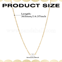 1 шт. АБС-пластиковые искусственные жемчужины круглые подвески ожерелья&nbsp;NJEW-LP0009-11