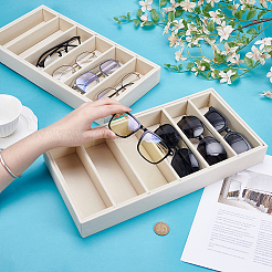 6 держатель для хранения солнцезащитных очков Grids Velvet&nbsp;ODIS-WH0099-130