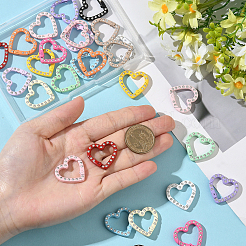 28 шт. 14-цветные застежки-защелки из сплава с запекаемой краской&nbsp;FIND-SC0019-52