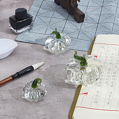 3 шт. 3 стиля стеклянных тыквенных украшений&nbsp;DJEW-PH0001-68A