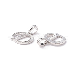 Regalbeschichtung umweltfreundliche Messing-Buchstabenanhänger&nbsp;KK-K265-02P-D