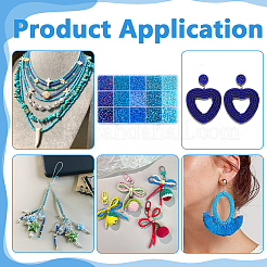 195 г 15 стеклянных бисера&nbsp;SEED-WR0001-11