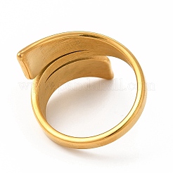 Ionenplattierung (IP) 304 Edelstahl Fingerringe für Frauen Männer&nbsp;LS-RJEW-C049-08B-G