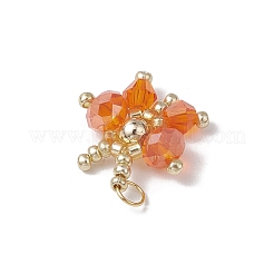 Подвески-бабочки из стеклянного бисера&nbsp;PALLOY-MZ00562