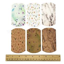 30 шт. 6 стильных подарочных коробок с бумажными подушками с печатью&nbsp;CON-FS0001-20