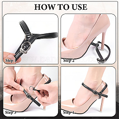 Ahademaker шнурки из искусственной кожи на высоком каблуке&nbsp;DIY-GA0004-22