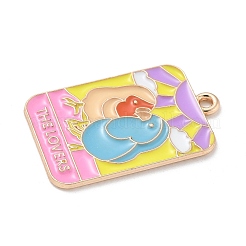 Подвески с эмалью из сплава Таро&nbsp;ENAM-A008-47KCG-06