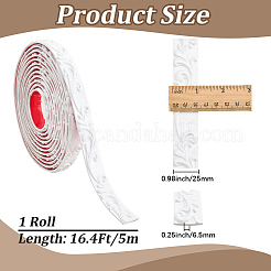 Modanatura flessibile autoadesiva in pvc&nbsp;AJEW-CP0011-26B