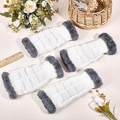2 Paar fingerlose Strickhandschuhe aus Acrylfasergarn&nbsp;AJEW-DJ0001-67A