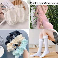 Нейлоновая шифоновая эластичная кружевная отделка&nbsp;OCOR-WH0082-159B