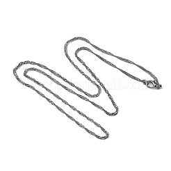 Chaîne de singapour en laiton faisant des colliers&nbsp;MAK-N029-04B