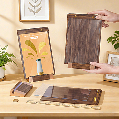 Espositore per licenza commerciale in legno con pannello in acrilico&nbsp;AJEW-WH0410-331A