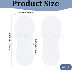 20 pz di inserti invisibili per calzini da barca in carta&nbsp;FIND-CY0001-72B