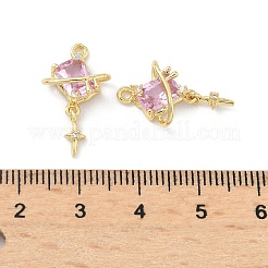 Латунные микро проложить кубического циркония подвески&nbsp;KK-H537-16G