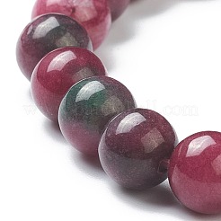 Jade naturel bracelets perles stretch teints&nbsp;BJEW-D446-C-04