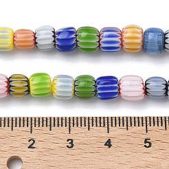 Бусины в форме шеврона из стекла миллефиори ручной работы&nbsp;LAMP-Z019-02B