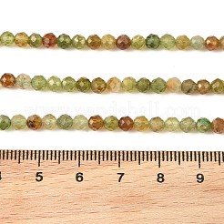 Brins de perles de tourmaline verte naturelle&nbsp;G-Z106-A07-4mm